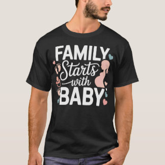 T-shirt Nouveau bébé 2026 Annonce de bébé Maman à venir Pa