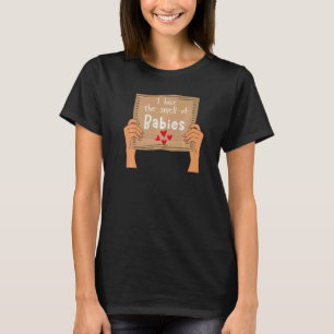 T-shirt Nouveau bébé Odeur bébé Grossesse Faire-part Maman
