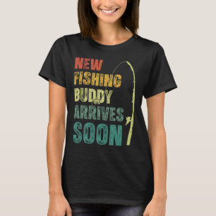T-shirt Nouveau Buddy De Pêche Prochainement Grossesse De 
