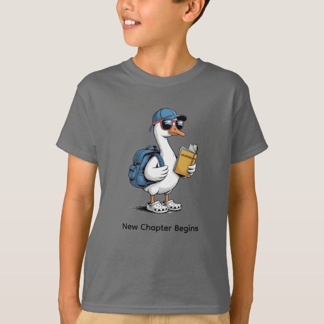 T-shirt "Nouveau chapitre commence" Cool Goose Kids' (Devant)