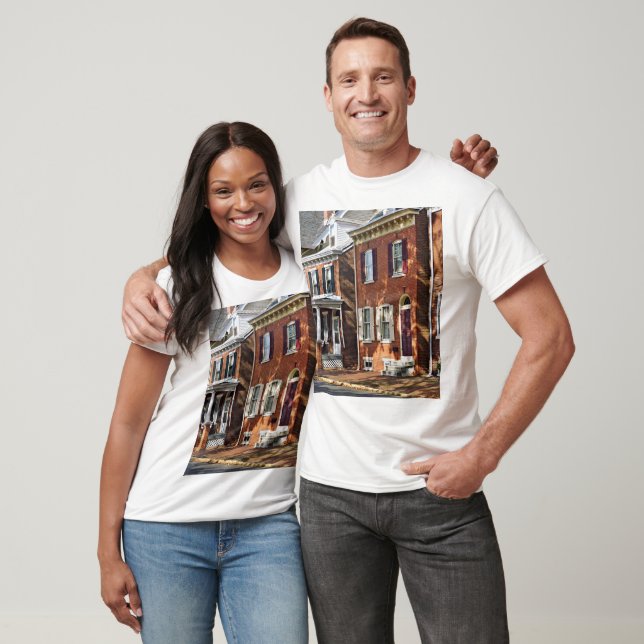 T-shirt Nouveau Château DE - Rangée de maisons de ville (Unisexe)