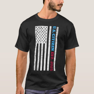 T-shirt Nouveau citoyen américain est 2025 citoyen immigré