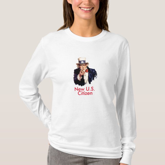 T-shirt Nouveau citoyen des États-Unis (Devant)