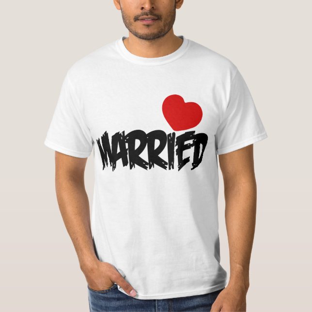 T-SHIRT NOUVEAU COUPLE MARIÉ T SHIRT.JUSTE MARIÉ T SHIRT (Devant)