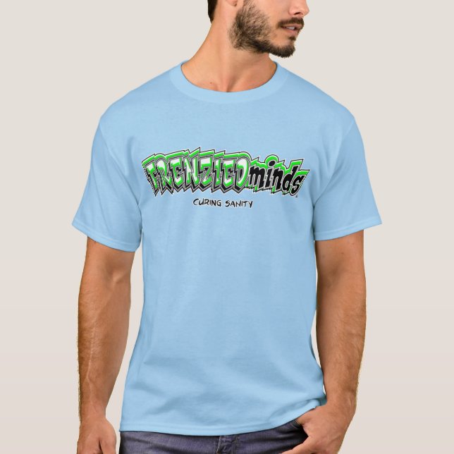 T-shirt Nouveau-et-Amélioré ! Dos vert et fou de (Devant)