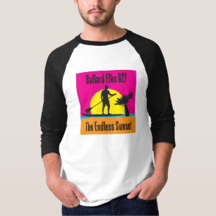 T-shirt NOUVEAU FONDATEUR DE BARRES : Coucher de soleil sa