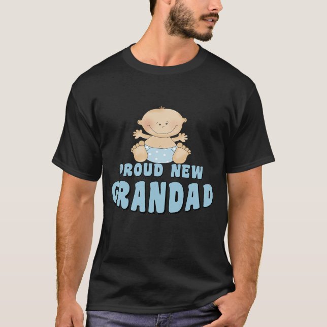 T-shirt NOUVEAU garçon FIER de papy (Devant)