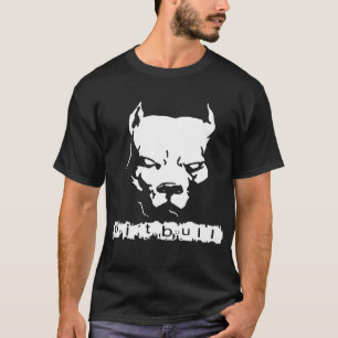 T-shirt Nouveau le collier de chien cloué de Pitbull par