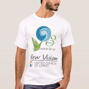 T-shirt Nouveau logo du monde de vision juste pour le