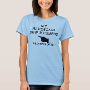 T-shirt Nouveau Mari (date du Mariage)