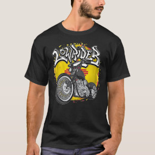 T-shirt Nouveau-Mexique Drapeau Latino Vicla Cholo Motos b