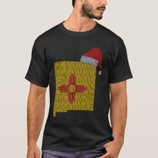 T-shirt Nouveau Mexique Noël Santa Hat