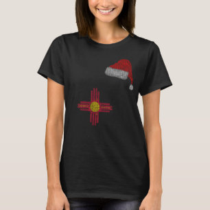 T-shirt Nouveau Mexique Noël Santa Hat