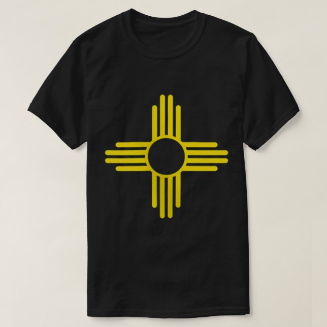 T-shirt Nouveau-Mexique Zia Sun Symbole design de poche Zi (Design devant)