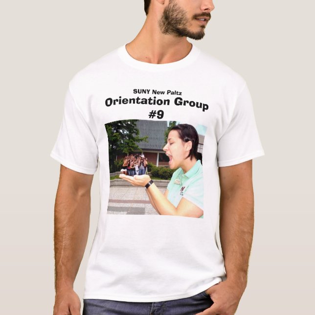 T-shirt Nouveau Paltz groupe #9 d'orientation de SUNY (Devant)