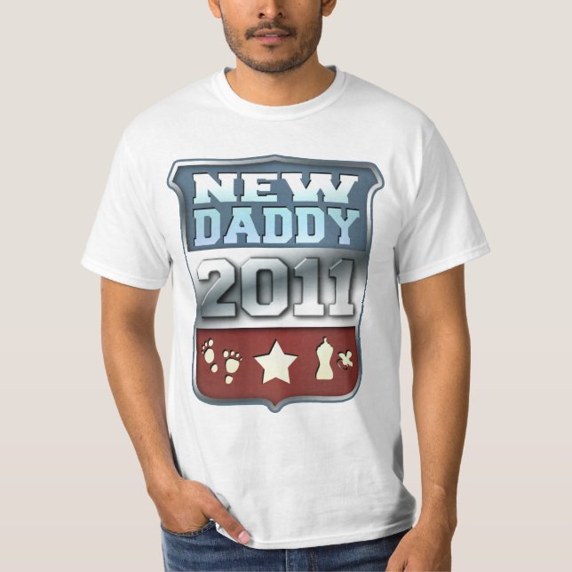T-shirt Nouveau papa 2011 (Devant)