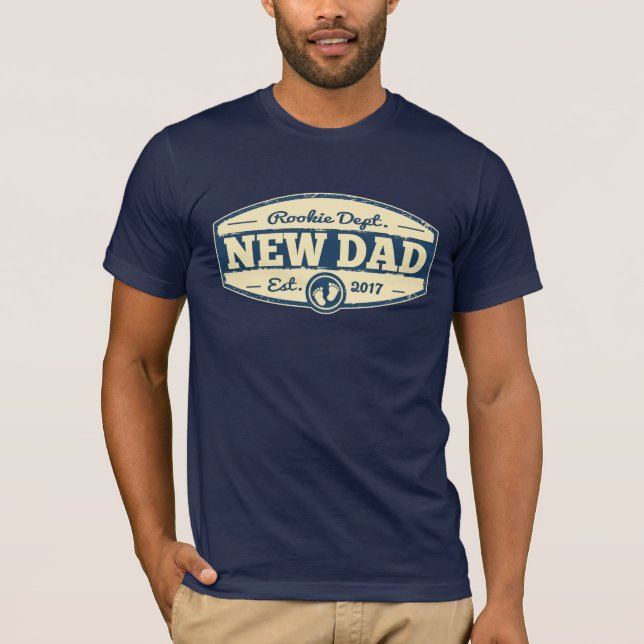 T-shirt Nouveau papa 2017 (Devant)