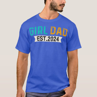 T-shirt Nouveau Papa 2024 Faire-part de grossesse pour les