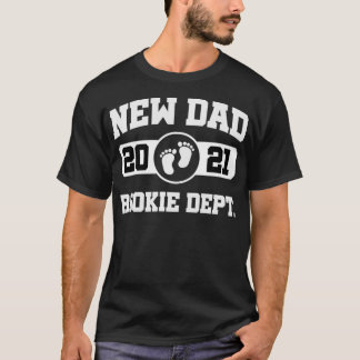 T-shirt Nouveau Papa Rookie Dept 2021 Bientôt être papa Ma