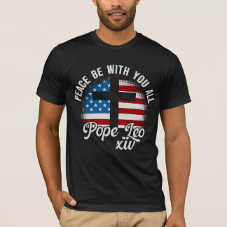 T-shirt Nouveau Pape Léon XIV Paix Soyez avec vous tous Ci