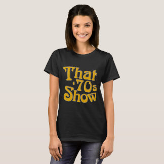 T-shirt Nouveau qui montrent les années 70 le noir