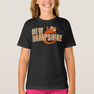 T-shirt Nouveau Symbole de l'État du Hampshire Rouge Tache