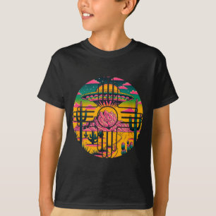 T-shirt Nouveau symbole zia du Mexique extraterrestre ufo