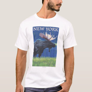T-shirt Nouveau YorkMoose dans le clair de lune