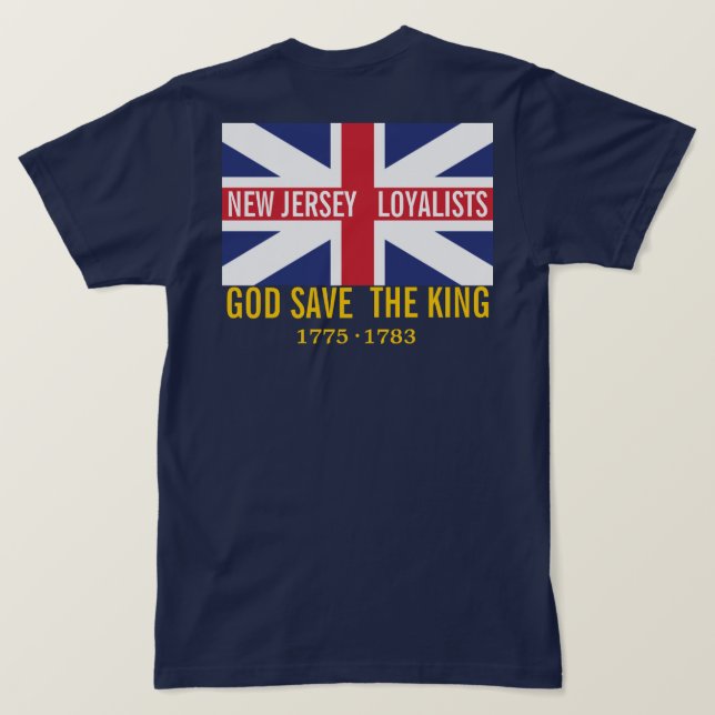 T-SHIRT NOUVEAUX LOYALISTES DE JERSEY (Design dos)