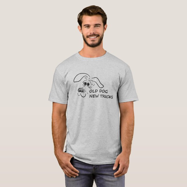 T-shirt Nouveaux tours de vieux chien (Devant entier)