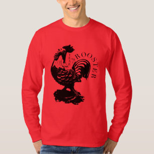 T-shirt Nouvel an 2017, année rouge du coq chanceux chino