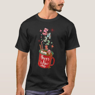 T-shirt Nouvel An 54321 Retro Cheer To New Year 2023 Famil