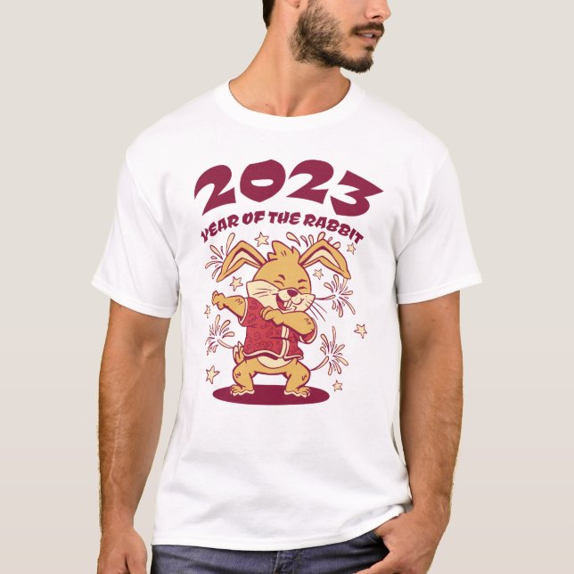 T-shirt Nouvel An chinois 2023 - Année du lapin (Devant)