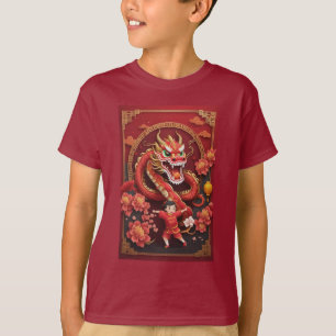 T-shirt Nouvel An chinois 2024 Année de la Danse du Dragon