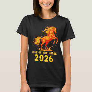 T-shirt Nouvel An chinois 2026 Cheval Joyeux Nouvel An chi