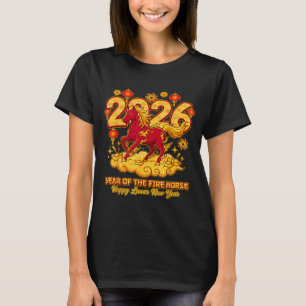 T-shirt Nouvel An chinois 2026 du Cheval Zodiaque lunaire