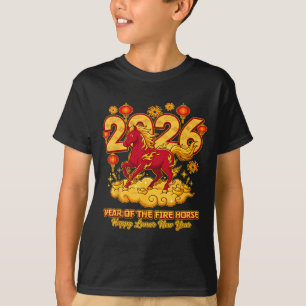 T-shirt Nouvel An chinois 2026 du Cheval Zodiaque lunaire