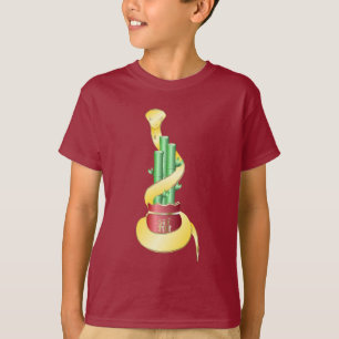 T-shirt Nouvel An chinois du serpent 2025 Lucky Bamboo
