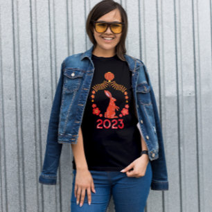 T-shirt Nouvel An chinois floral Nouvel An lunaire du lapi