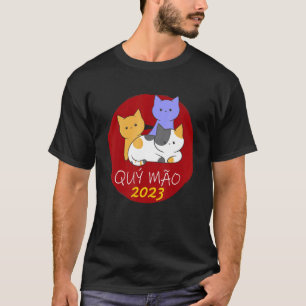 T-shirt Nouvel An chinois vietnamien 12 Zodiaque Calligrap