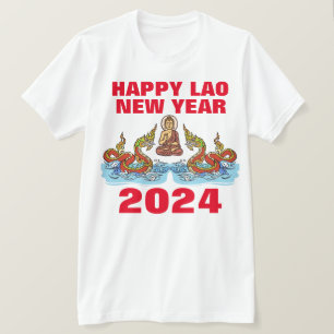T-shirt Nouvel An Lao 2Naga 2024