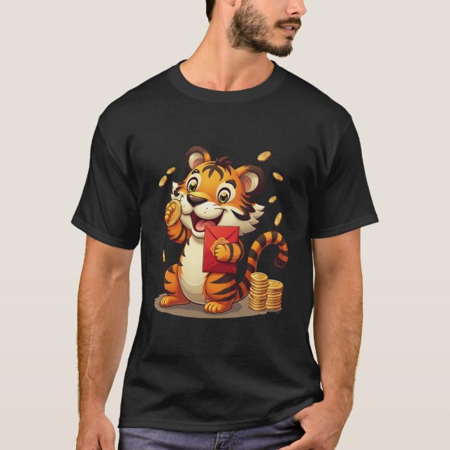 T-shirt Nouvel An Lucky Tiger (Devant)