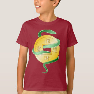 T-shirt Nouvel An lunaire chinois du serpent 2025 richesse