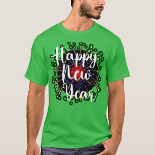 T-shirt Nouvel An Réveillé Bonne Année 2023 Feu d'artifice