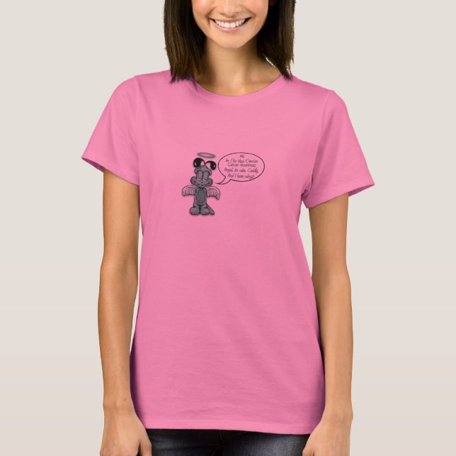 T-shirt Nouvel ange de cancer ovarien (Devant)