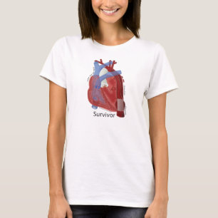 T-shirt Nouvel art de dessus et de coeur de séance
