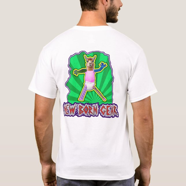 T-shirt Nouvel Engin (Image Llama) - Blanc (Dos)