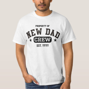 T-shirt Nouvel équipage de papa (est. Année