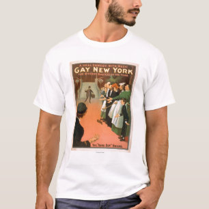 T-shirt Nouvelle affiche gaie de théâtre de monsieur de