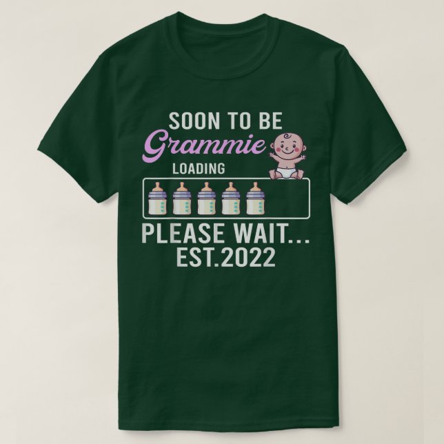 T-shirt Nouvelle Annonce De Grossesse De Grand-Mère Bientô (Design devant)